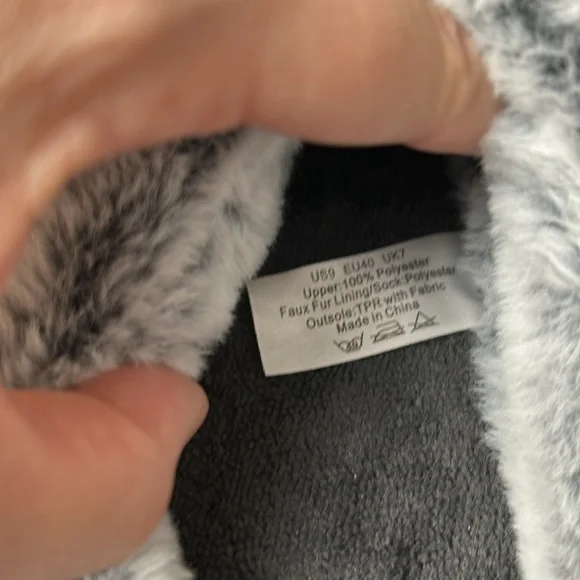 Evshine Warm Knit House Slippers Chenille Slippers Memory Foam Outdoor Soles sz9 - Picture 7 of 11